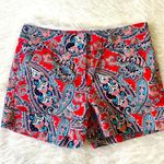 New York & Company Women Paisley Print Shorts Size 0 Pink Photo 0