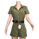 THE FRANKIE SHOP Evro Leather Belt, Brown/Gold, XL Brown Photo 6