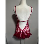 Victoria's Secret  Sexy Little Things Lace Babydoll Slip Pink Red Bows Small Photo 2