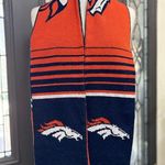 Forever Collectibles Denver Broncos NFL Navy & Orange Reversible Knit Scarf Blue Photo 0