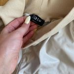 Beige leather joggers Tan Photo 1