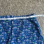 Loft  Floral Blue Ruffle Mini Skirt Linen Blend Casual Summer 12 Photo 7