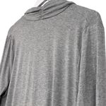 Zenergy by Chico’s Gray Knotted Sweatshirt Deep Cowl Neck size 2 or US 12 Womens Photo 9