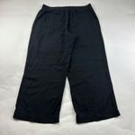 Old Navy  Black Linen Blend Wide Leg Lounge Pant XL Photo 5