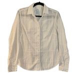 J. McLaughlin  white square textured collared button up 4 Photo 0