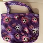Tote Bag purple Soccer Pattern Photo 0