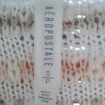 Aeropostale  S Orange Creme Open Knit Pullover Sweater Photo 4