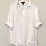 August Silk ✨ | 100% linen popover w/ roll/tab sleeve✨ Photo 1