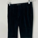 Free People Oxanna Deep Jewel Green Velvet Flare Pants Cropped Size 27 Photo 3