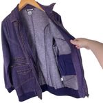 Vintage Denim 24/7 Purple Full Zip Jean Jacket Utility Women’s Size 14W Photo 8
