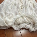 Robert Rodriguez White Silk Sleeveless Leather Floral Patels Accents Size 10 Photo 3