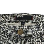 BDG Urban Outfitters Denim Shorts Cream Black Geo Cream Cuffed Women's Size 26 Photo 2