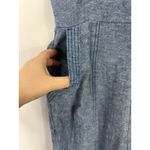 Old Navy  Jumpsuit M Linen Blend Wide Leg Blue Pockets Beach Vacation Coastal Photo 3
