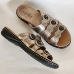 Clarks Laurianne Jade Sand Metallic Sandals Size 7½ Photo 3