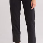 Volcom So Chickie High Rise Chino Pants Black Womens Work Casual Size 28 NEW Photo 0