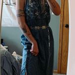 Erika VTG Denim & Embroidered Dress Photo 7