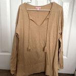 Lilly Pulitzer Tan Sweater. Size Large. Photo 0