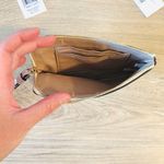 Coach NWT White and Yellow Clutch with Butterfly Art And Leather Strap Photo 3