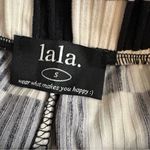 DRESSED IN LALA Lex Ribbed Pants in Black + White Checkerboard Size Small Photo 2