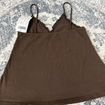 Brandy Melville NWT  Brown Cotton Babydoll Tank - OS Photo 3