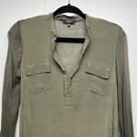 Babaton Silk Top womens XXS Relaxed Workwear Office Career Quiet Luxury Flaw Photo 2