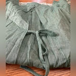 Hayden Los Angeles NWT green embroidered square neck babydoll dress tie back XL Photo 4