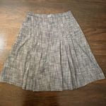 W By Worth navy blue pleated knee-length skirt size 4 Photo 2