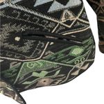 Vintage 90s New Identity Woven Tapestry Aztec Tribal Cowgirl Jacket Pockets M Black Size M Photo 3