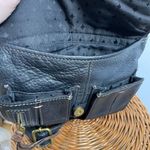 Fossil  Morgan Traveler Black Soft Pebble Leather Organizer Crossbody‎ Bag Brown Photo 7