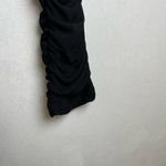 Michael Costello x Revolve Black Ruched Long Sleeve Mini Dress XS Bodycon Photo 6