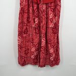 Waikiki Sports VTG Mumu Dress Red Hawaiian Pockets Resort Vacation Beach Hawaii Size L Photo 3