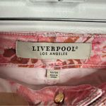 NWT Stitch Fix Liverpool Hannah Fray Hem Crop Jeans Pink Floral Size 12/31 Photo 4