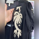 Saloni Leah Robe silk Dress w/Slip size 0 Black Photo 9