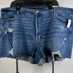 Old Navy | High Waist Distressed Denim Shorts - Blue Photo 0
