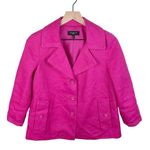 Talbots  The Jackie Fit Linen Blazer Jacket Barbie Pink Women's Size 6 Petite Photo 0