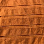 MONROW Cut Out Ribbed‎ Orange Short Sleeve High Mock Neck Dress Size Small NWOT Photo 3