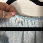 Simplicity  light Blue Cheetah Short Sleeve Blouse size Large Photo 3