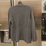 Talbots 💕💕 Open Front Short Cardigan Cotton Blend ~ Gray Medium Petite Photo 1