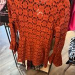 Rust Orange Crochet Dress Free People. NWT Size 6 Photo 1