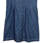 Madewell NWT Denim Darted Short Sleeve Zipper Front Mini Dress 00 Pixie Wash Photo 7