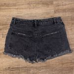 Black high rise jean shorts Size 4 Photo 2