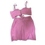 White Fox Boutique White Fox Sweet Promises Set Mini Skirt & Top‎ in Pink Size XS Photo 6