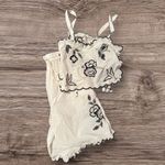 Free People #17 NWT Marin Short Set in Ivory Photo 7