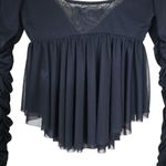 Urban Outfitters Women's S Black Mesh Babydoll Top Photo 8
