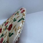 Floral Embroidered Cream Handbag Red Photo 9