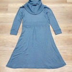 Michael Stars  Cowl neck Sparkle blue fit & flare Dress size Small‎ office party Photo 0