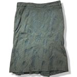 Club Monaco Brand Green Floral Pattern Pencil Skirt Size 4 Photo 0