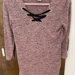 Fig & Blu purple preppy knit top with cris Photo 4