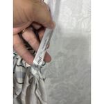 Soma  Night Shirt Medium Gray Striped Short Sleeve Knee Length Pajama Nightgown Photo 5