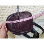 Kendall + Kylie Mini Backpack Maroon Los Angeles Studio 90012 Faux Alligator Photo 3